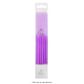 WISH | 12CM BLOCK COLOUR CANDLES | LILAC | 12 CANDLES