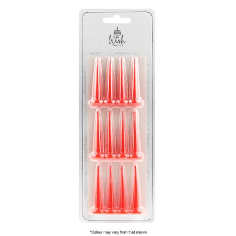 WISH | BULLET CANDLES | RED | 12 CANDLES