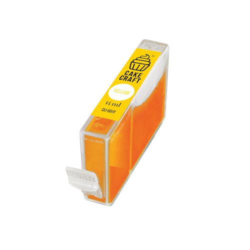 CAKE CRAFT | CANON CLI-651Y | EDIBLE INK REFILL CARTRIDGE | YELLOW | 14ML