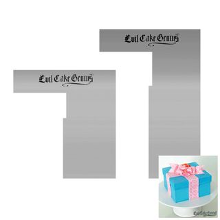 EVIL CAKE GENIUS | GIFT BOX CONTOUR COMBS | SET OF 4 INCH & 6 INCH