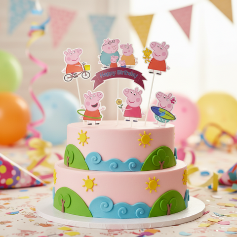 WISH | PEPPA PIG | TOPPER SET | 6 PC