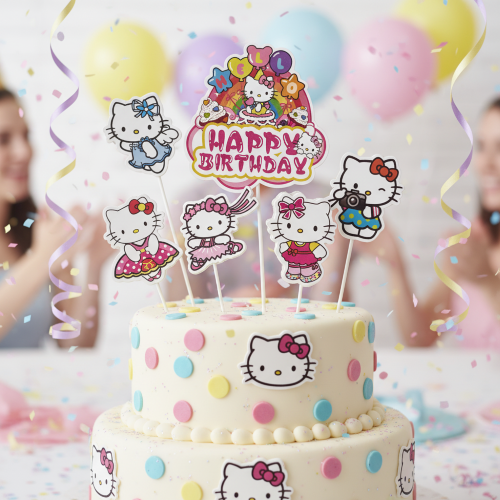 WISH | HELLO KITTY | TOPPER SET | 6 PC