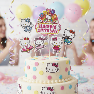 WISH | HELLO KITTY | TOPPER SET | 6 PC