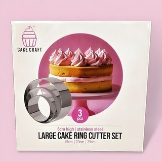 LARGE CAKE RING CUTTER SET | 3 PC