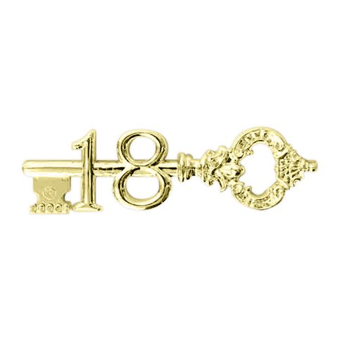 3 INCH ANTIQUE KEY 18TH GOLD (1)