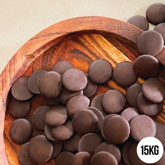 PREMIUM CHOCOLATE DARK COUVERTURE CHOCOLATE BUTTONS 15KG