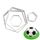 SOCCER BALL (HEXAGON/OCTOGON) | COOKIE CUTTER | 4 PIECES