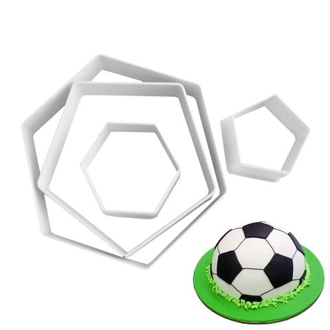 SOCCER BALL (HEXAGON/OCTOGON) | COOKIE CUTTER | 4 PIECES