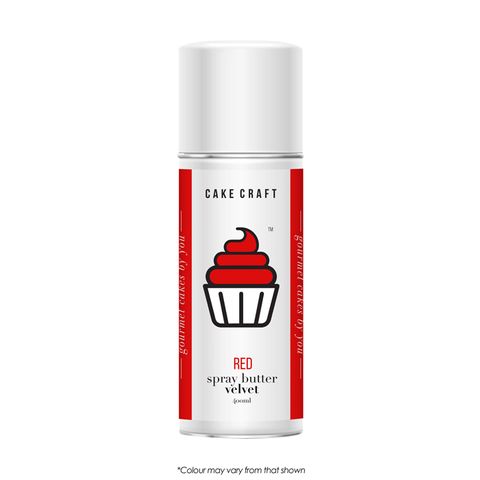 CAKE CRAFT | SPRAY BUTTER VELVET | RED | 400ML