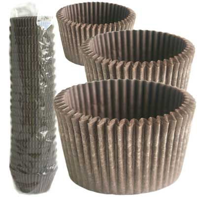 390 BAKING CUPS - CHOCOLATE - 500 PIECE PACK
