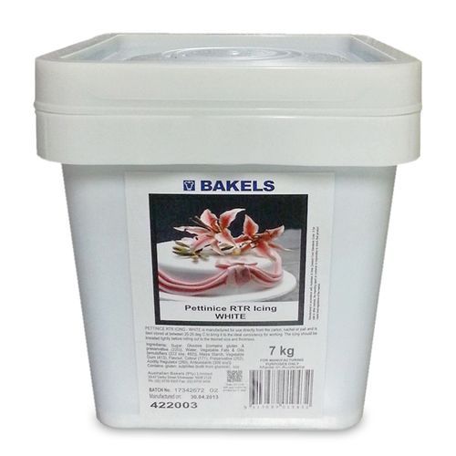 BAKELS - PLASTIC ICING - 7KG WHITE