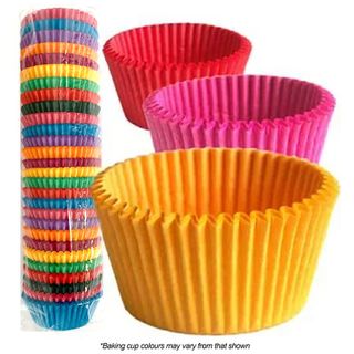 360 BAKING CUPS - ASSORTED COLOURS - 500 PIECE PACK