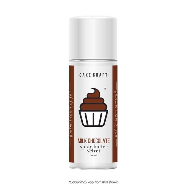 CAKE CRAFT SPRAY BUTTER VELVET MILK CHOCOLATE 400ML