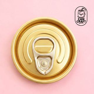 CAN CRAFT | GOLD RING PULL FULLY OPEN ALUMINIUM CAN LID | 100 PC