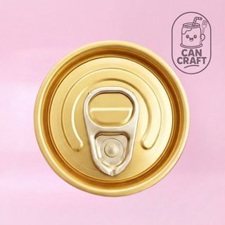 CAN CRAFT | GOLD RING PULL FULLY OPEN ALUMINIUM CAN LID | 100 PC