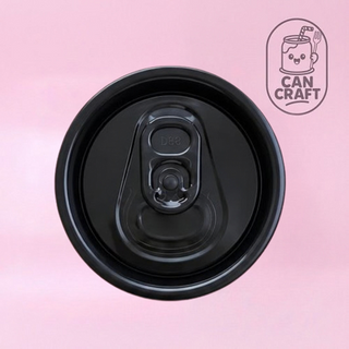 CAN CRAFT | BLACK RING PULL ALUMINIUM DRINK LIDS | 100 PC