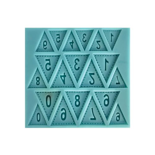 BUNTING NUMBER SILICONE MOULD