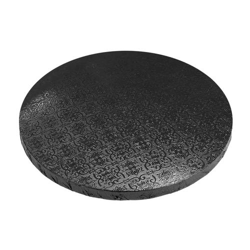 CAKE BOARD | BLACK | 14 INCH | ROUND | MDF | 15MM THICK