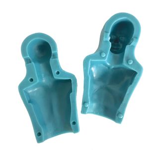 MEN TORSO AND FACE SILICONE MOULD