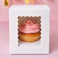 CAKE CRAFT | WHITE | 1 HOLE CUPCAKE BOX | RETAIL PACK