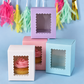 CAKE CRAFT | WHITE | 1 HOLE CUPCAKE BOX | RETAIL PACK