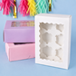CAKE CRAFT | WHITE | 6 HOLE CUPCAKE BOX | RETAIL PACK