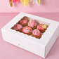 CAKE CRAFT | WHITE | 12 HOLE CUPCAKE BOX | RETAIL PACK