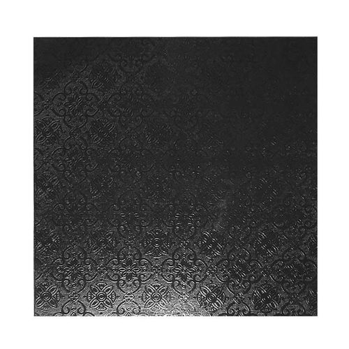 CAKE BOARD | BLACK | 14 INCH | SQUARE | MDF | 6MM THICK