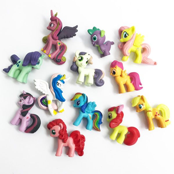 MY LITTLE PONY PLASTIC FIGURINES 12 PIECE SET