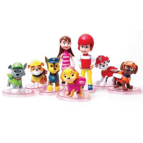 PAW PATROL PLASTIC FIGURINES (8 PIECE SET)