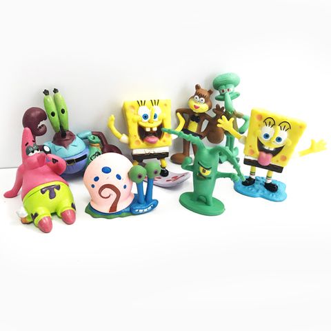 SPONGEBOB | PLASTIC FIGURINES | 8 PIECE SET