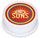 AFL GOLD COAST SUNS ROUND EDIBLE ICING IMAGE - 6.3 INCH / 16CM