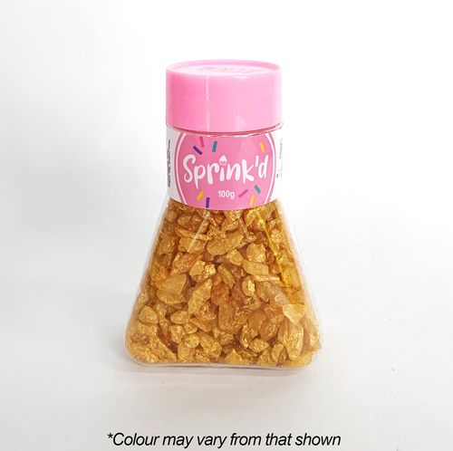 SPRINK'D | GEODE ROCKS | GOLD | 100G | B/B 06/09/27