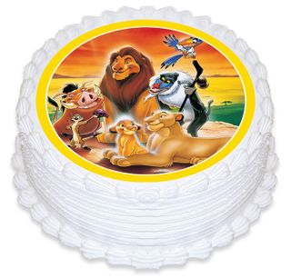 THE LION KING SUNSET | 160MM ROUND | EDIBLE IMAGE