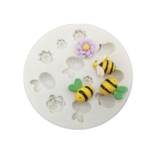 ASSTORTED BEES & FLOWERS SILICONE MOULD