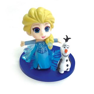 DISNEY FROZEN | YOUNG ELSA & OLAF PLASTIC FIGURINES