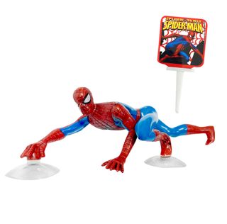SPIDERMAN WALL CLIMBER DECORATION SET WITH PICK