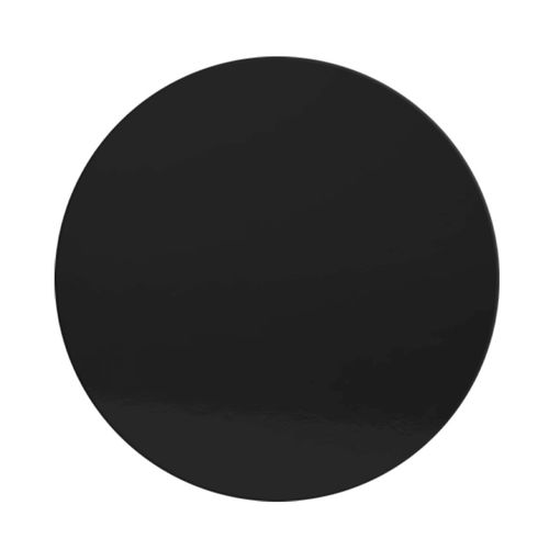 CAKE BOARD | BLACK SHINY | 8 INCH | ROUND | MDF | 6MM THICK