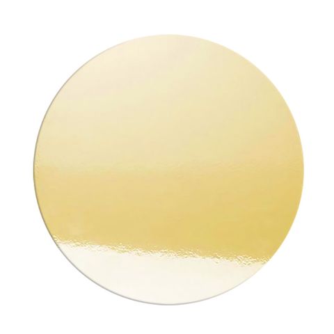 CAKE BOARD | GOLD MIRROR | 12 INCH | ROUND | MDF | 6MM THICK