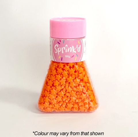 SPRINK'D | STARS | ORANGE | 7MM | 100G