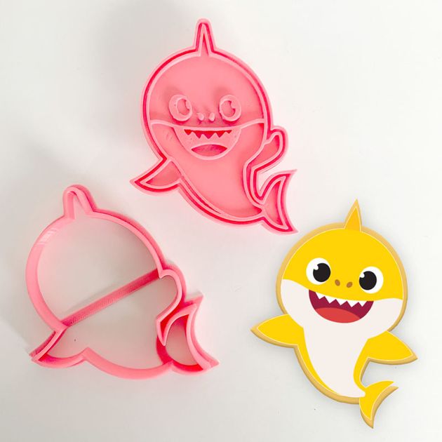Baby Shark Set Da Pranzo 3 Pezzi Per Bambini - Piatto, Ciotola E Bicchiere, Bicolore, Nuovo - Foto 3