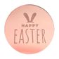 HAPPY EASTER ROUND | ROSE GOLD | MIRROR TOPPER | 50 PACK