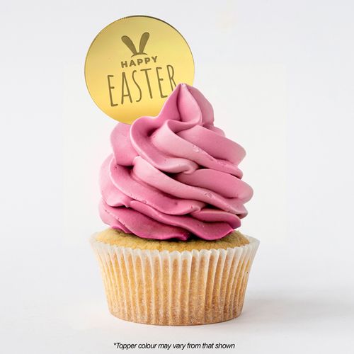 HAPPY EASTER ROUND | GOLD | MIRROR TOPPER