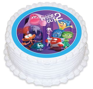 INSIDE OUT 2 | ROUND EDIBLE ICING IMAGE - 6.3 INCH / 16CM