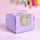 CAKE CRAFT | LILAC | 5.3X5.3X4 INCH | TOP HANDLE WINDOW CAKE BOX | RETAIL PACK