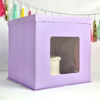 CAKE CRAFT | LILAC | 14X14X13.3 INCH CAKE BOX | RETAIL PACK