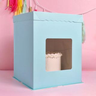 CAKE CRAFT | BLUE | 10X10X12.4 INCH CAKE BOX | RETAIL PACK