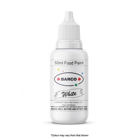 BARCO | QUICK DRY FOOD PAINT | WHITE | 50ML