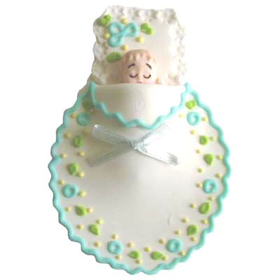 SUGAR BABY BLUE SMALL - SUGAR DECORATIONS