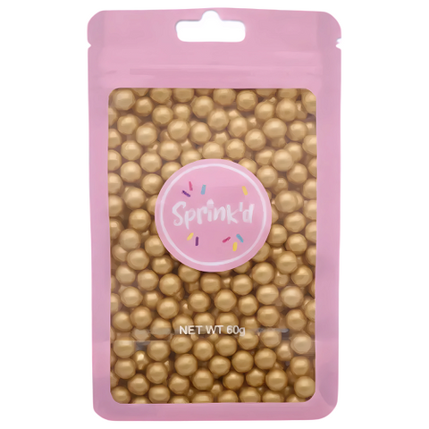 SPRINK'D | SUGAR BALLS | GOLD | 8MM | 60G
